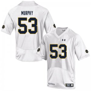 Notre Dame Fighting Irish Men's Quinn Murphy #53 White Under Armour Authentic Stitched College NCAA Football Jersey OWO1199PW